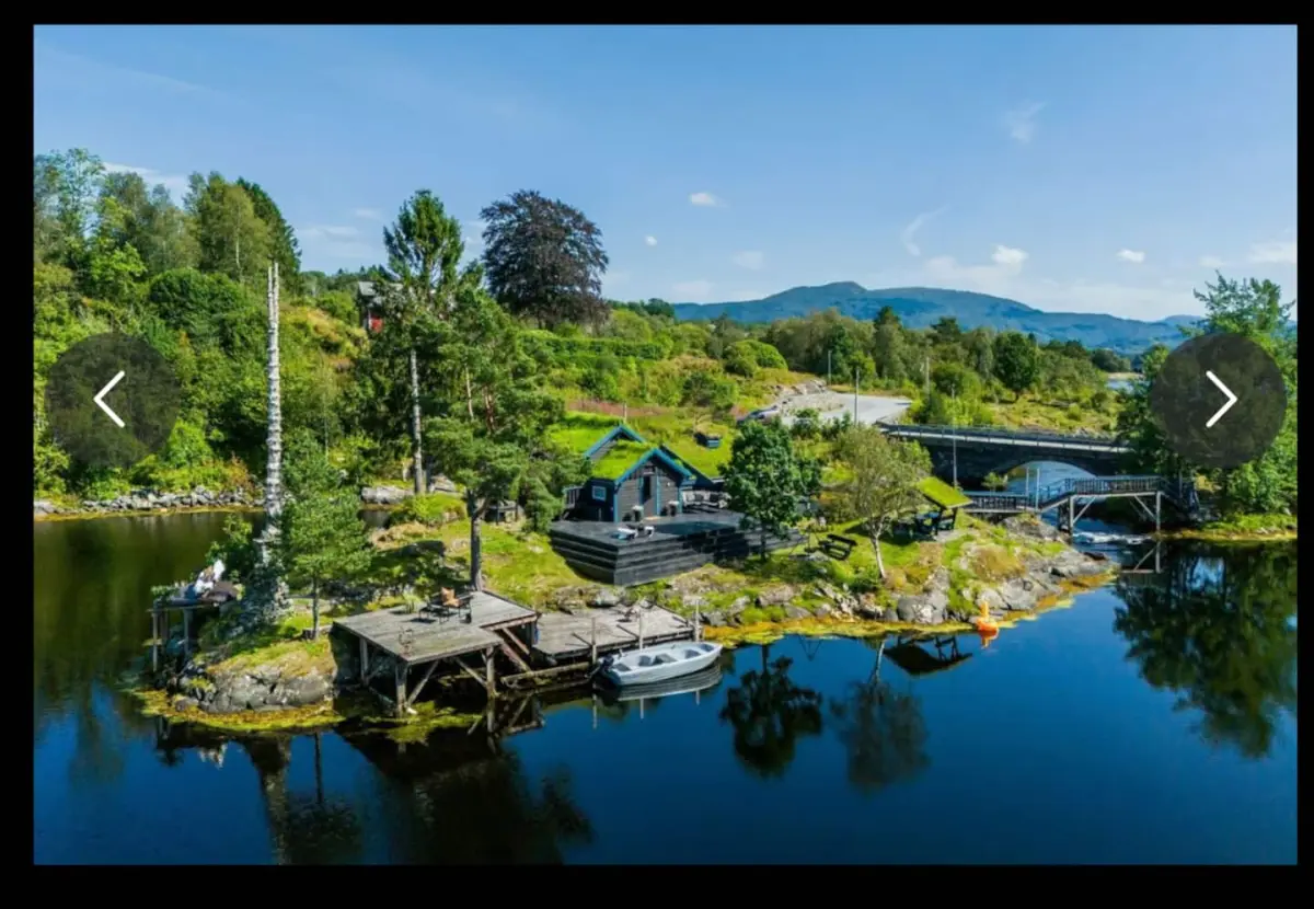 Hytte på privat øy